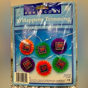 NWT 30th Birthday Party Decorations